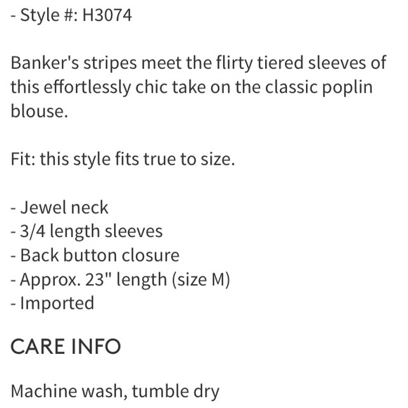 🚫SOLD🚫FREE WITH ANY PURCHASE - MADEWELL WHITE GRAY STRIPE RUFFLE SLEEVE TOP S - Picture 3 of 16